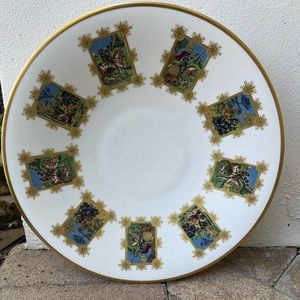 Hertel Jacob Bavaria Germany Gold Trim Platter #479